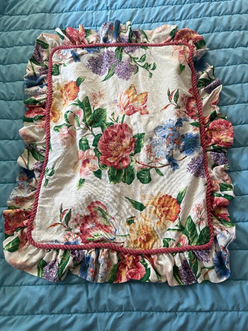 Vintage Waverly Pillow Sham